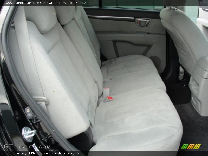 Ebony Black / Gray 2009 Hyundai Santa Fe GLS 4WD