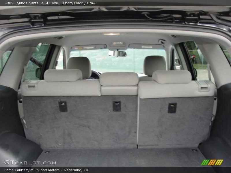 Ebony Black / Gray 2009 Hyundai Santa Fe GLS 4WD