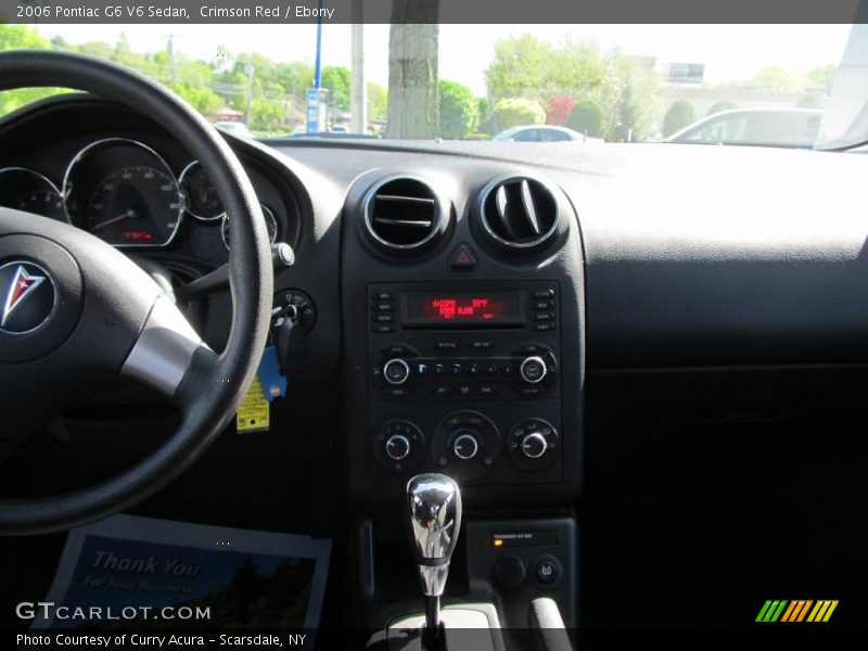 Crimson Red / Ebony 2006 Pontiac G6 V6 Sedan