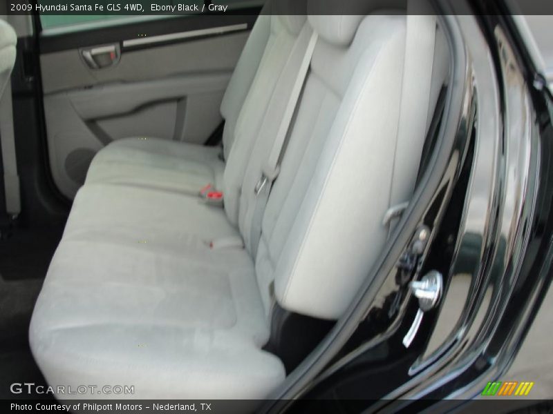 Ebony Black / Gray 2009 Hyundai Santa Fe GLS 4WD