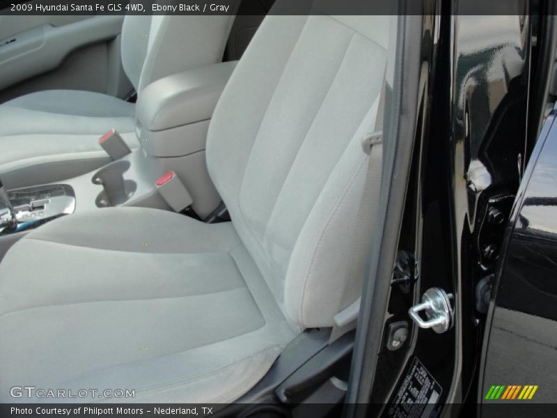 Ebony Black / Gray 2009 Hyundai Santa Fe GLS 4WD