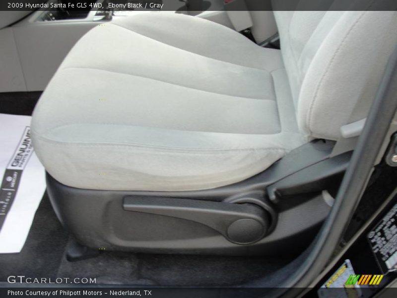Ebony Black / Gray 2009 Hyundai Santa Fe GLS 4WD
