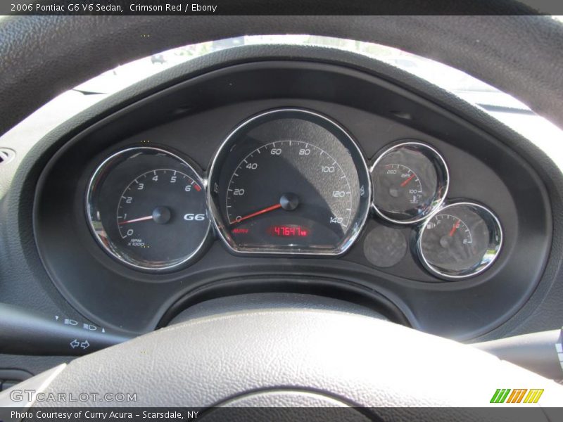 Crimson Red / Ebony 2006 Pontiac G6 V6 Sedan