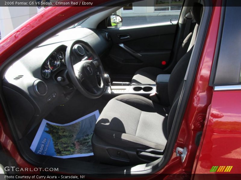 Crimson Red / Ebony 2006 Pontiac G6 V6 Sedan