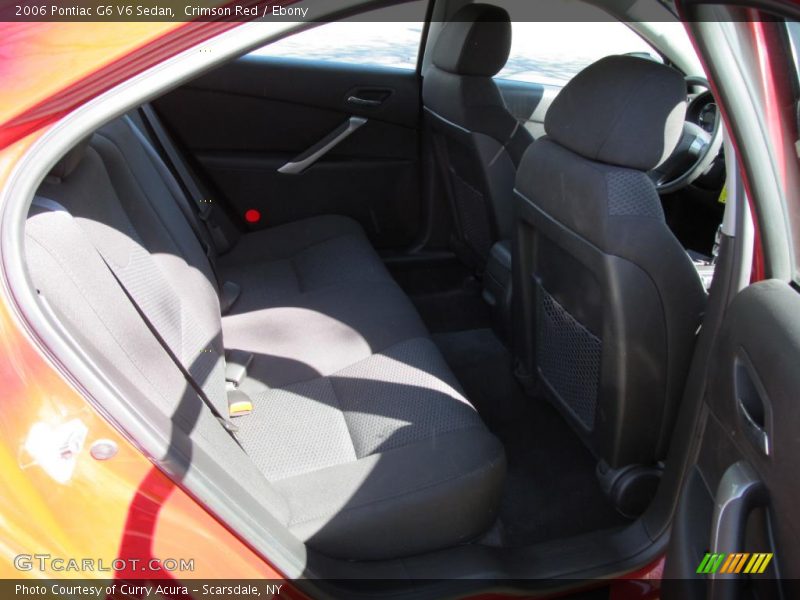 Crimson Red / Ebony 2006 Pontiac G6 V6 Sedan
