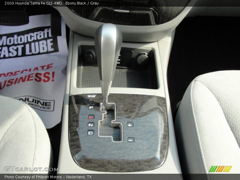 Ebony Black / Gray 2009 Hyundai Santa Fe GLS 4WD