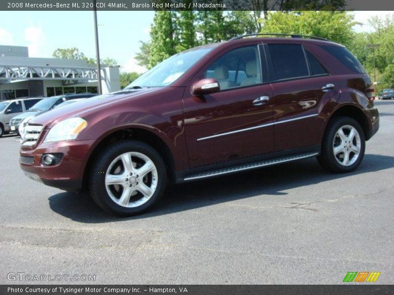 Barolo Red Metallic / Macadamia 2008 Mercedes-Benz ML 320 CDI 4Matic