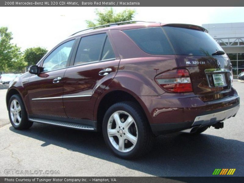Barolo Red Metallic / Macadamia 2008 Mercedes-Benz ML 320 CDI 4Matic