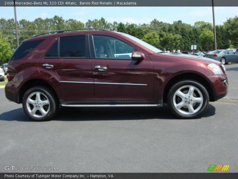 Barolo Red Metallic / Macadamia 2008 Mercedes-Benz ML 320 CDI 4Matic