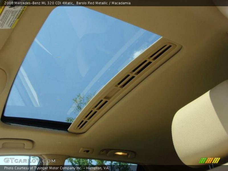 Barolo Red Metallic / Macadamia 2008 Mercedes-Benz ML 320 CDI 4Matic