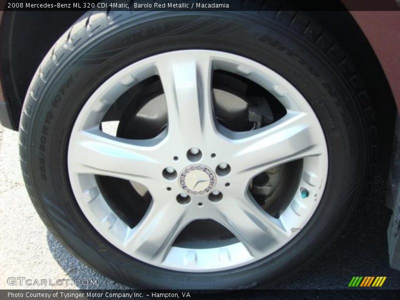 Barolo Red Metallic / Macadamia 2008 Mercedes-Benz ML 320 CDI 4Matic