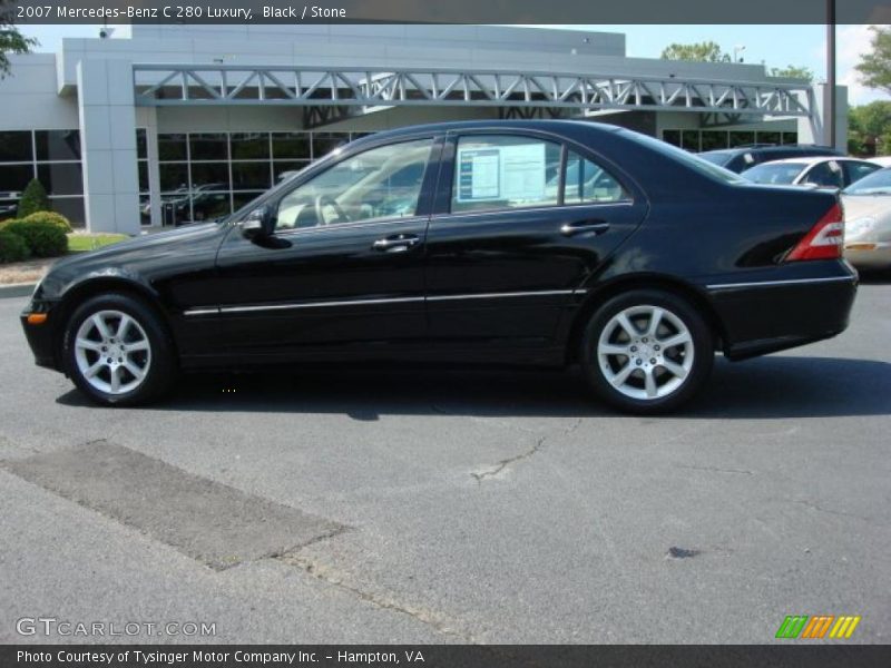 Black / Stone 2007 Mercedes-Benz C 280 Luxury