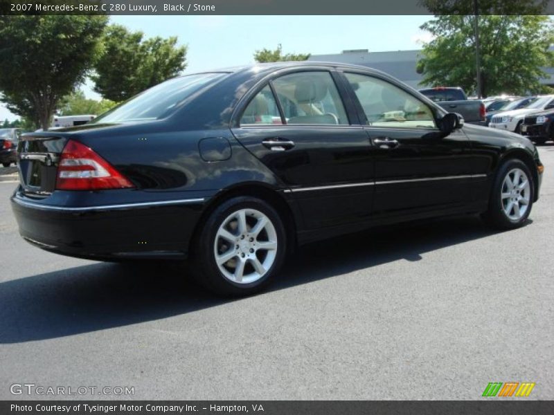 Black / Stone 2007 Mercedes-Benz C 280 Luxury