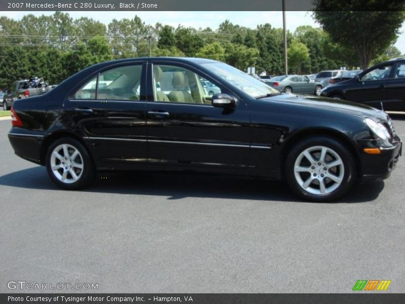 Black / Stone 2007 Mercedes-Benz C 280 Luxury
