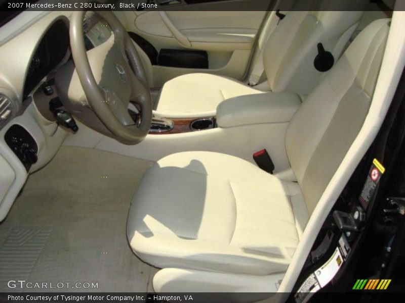 Black / Stone 2007 Mercedes-Benz C 280 Luxury