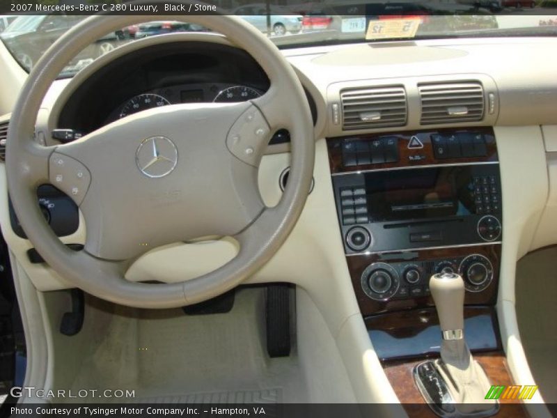 Black / Stone 2007 Mercedes-Benz C 280 Luxury