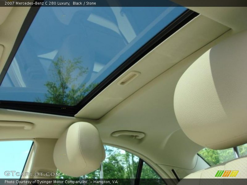 Black / Stone 2007 Mercedes-Benz C 280 Luxury