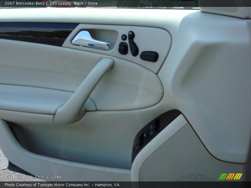 Black / Stone 2007 Mercedes-Benz C 280 Luxury