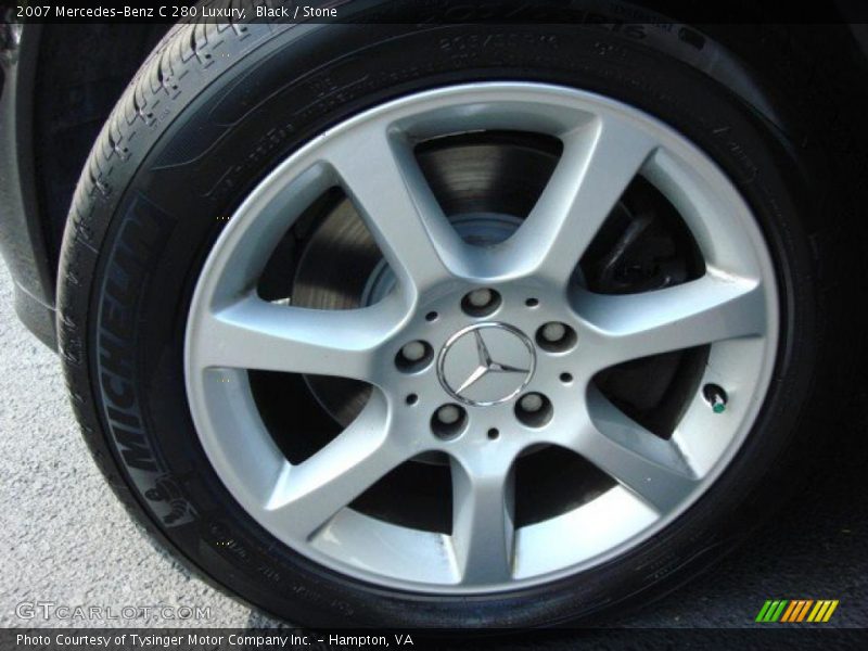 Black / Stone 2007 Mercedes-Benz C 280 Luxury