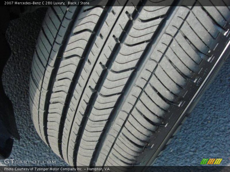 Black / Stone 2007 Mercedes-Benz C 280 Luxury