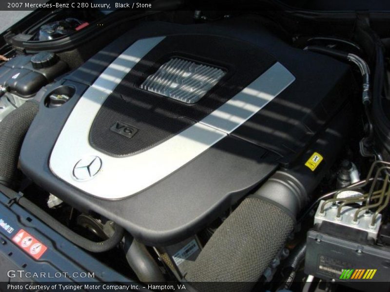 Black / Stone 2007 Mercedes-Benz C 280 Luxury