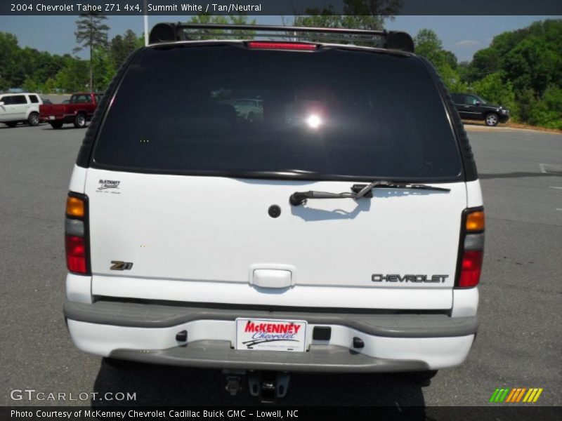 Summit White / Tan/Neutral 2004 Chevrolet Tahoe Z71 4x4