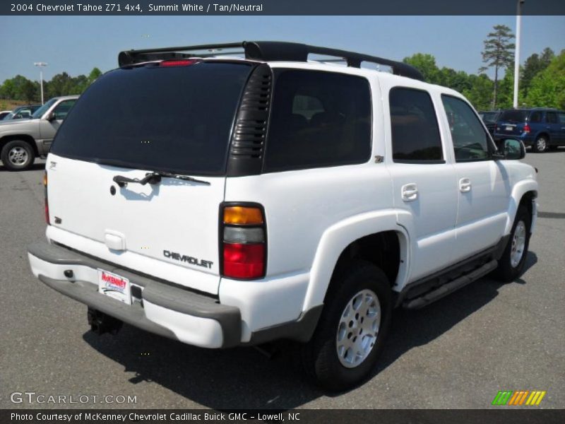 Summit White / Tan/Neutral 2004 Chevrolet Tahoe Z71 4x4