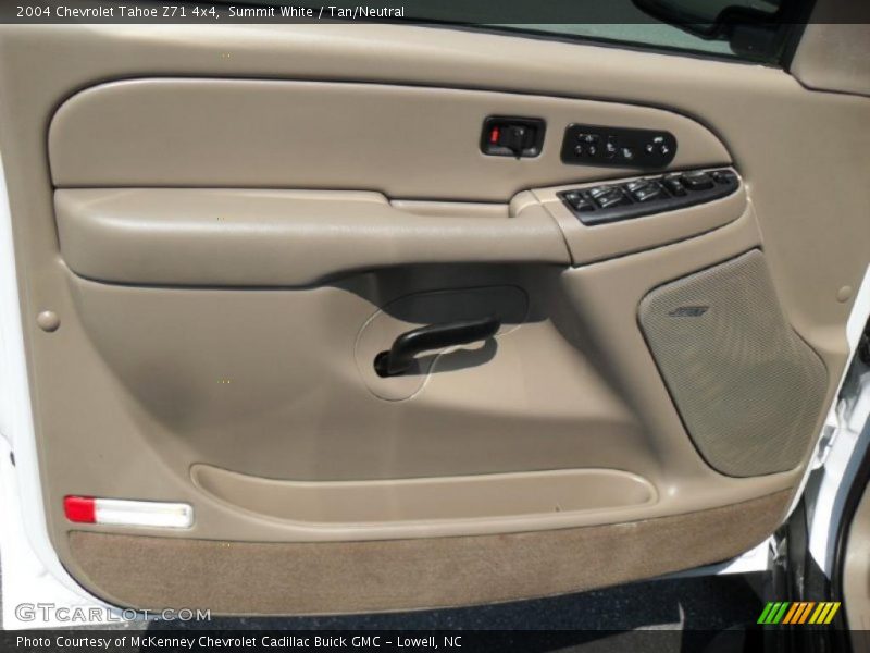 Summit White / Tan/Neutral 2004 Chevrolet Tahoe Z71 4x4