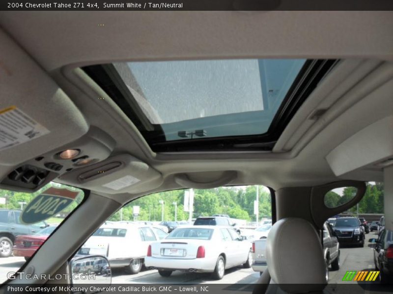Summit White / Tan/Neutral 2004 Chevrolet Tahoe Z71 4x4