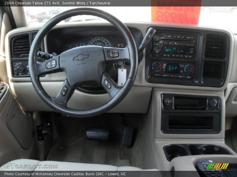 Summit White / Tan/Neutral 2004 Chevrolet Tahoe Z71 4x4