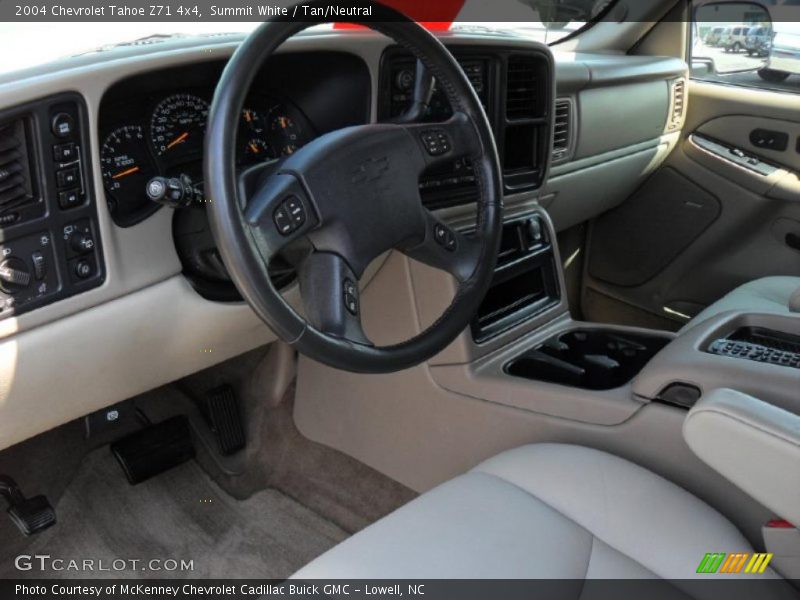 Summit White / Tan/Neutral 2004 Chevrolet Tahoe Z71 4x4