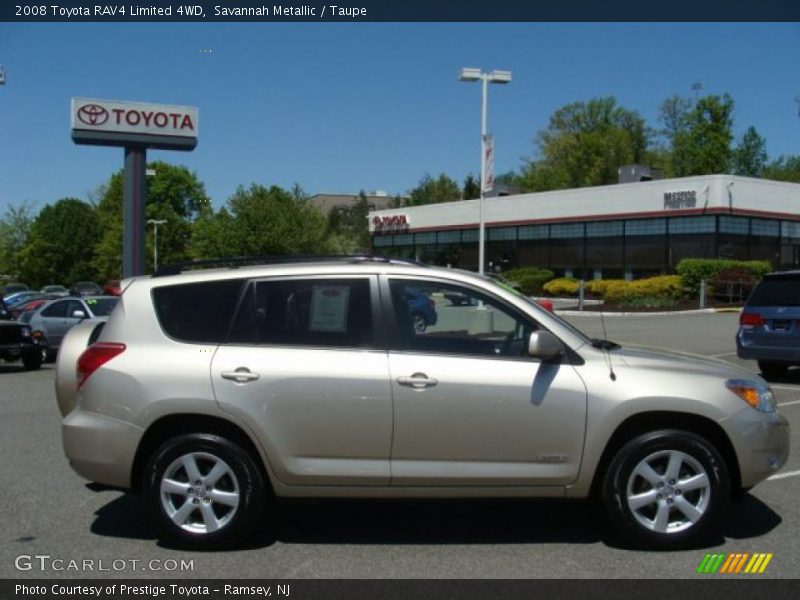 Savannah Metallic / Taupe 2008 Toyota RAV4 Limited 4WD