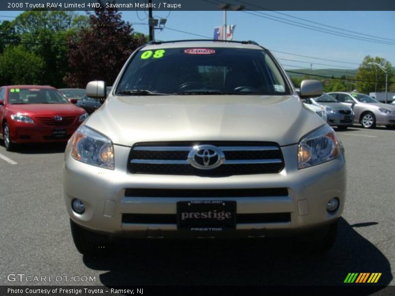 Savannah Metallic / Taupe 2008 Toyota RAV4 Limited 4WD
