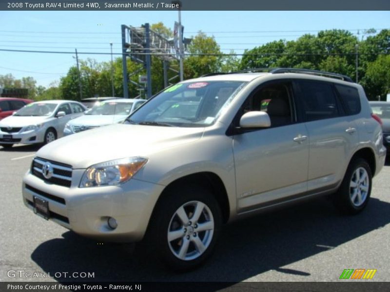 Savannah Metallic / Taupe 2008 Toyota RAV4 Limited 4WD