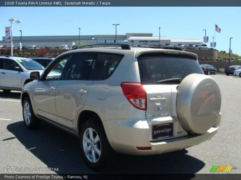 Savannah Metallic / Taupe 2008 Toyota RAV4 Limited 4WD