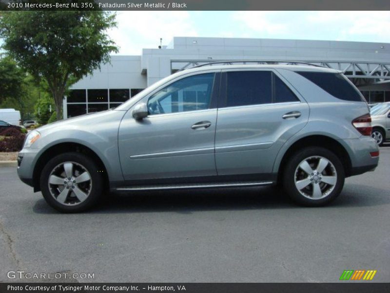 Palladium Silver Metallic / Black 2010 Mercedes-Benz ML 350