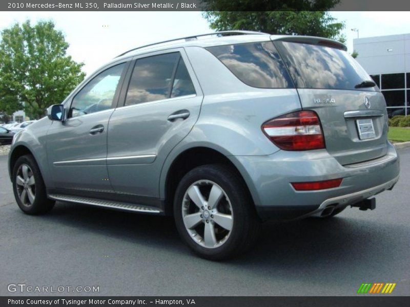 Palladium Silver Metallic / Black 2010 Mercedes-Benz ML 350