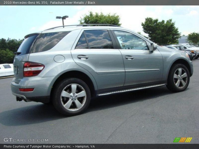 Palladium Silver Metallic / Black 2010 Mercedes-Benz ML 350