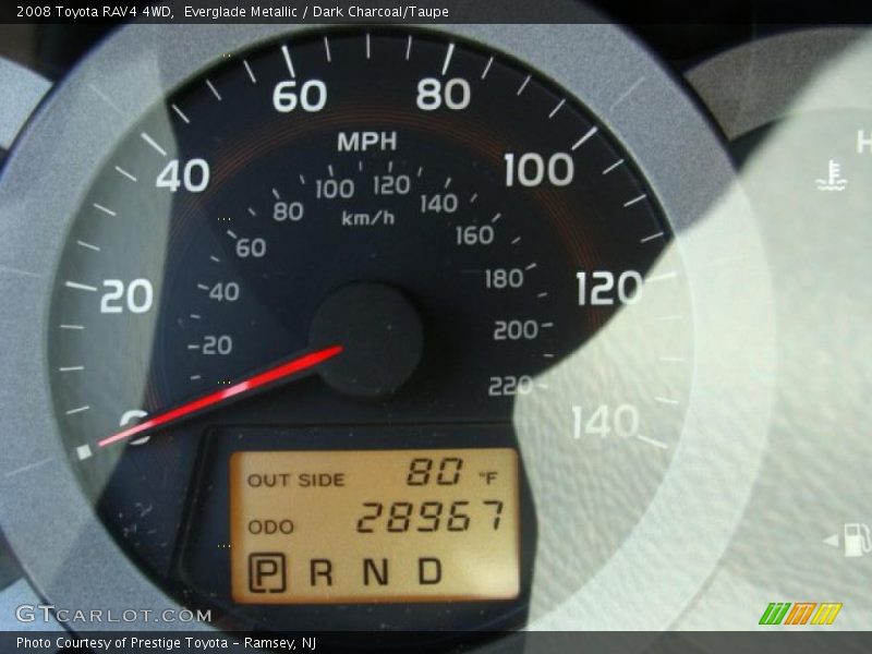 Everglade Metallic / Dark Charcoal/Taupe 2008 Toyota RAV4 4WD