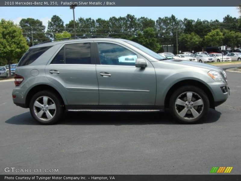 Palladium Silver Metallic / Black 2010 Mercedes-Benz ML 350