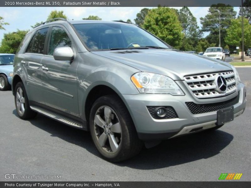 Palladium Silver Metallic / Black 2010 Mercedes-Benz ML 350