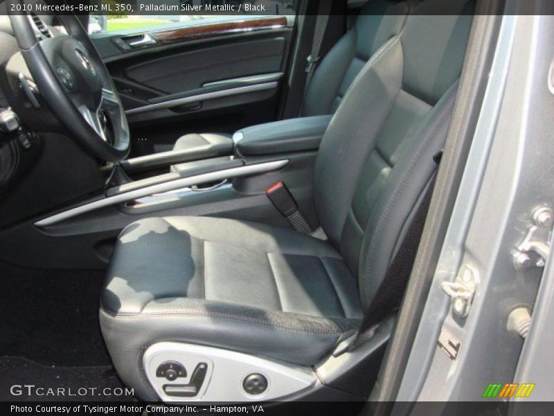 Palladium Silver Metallic / Black 2010 Mercedes-Benz ML 350