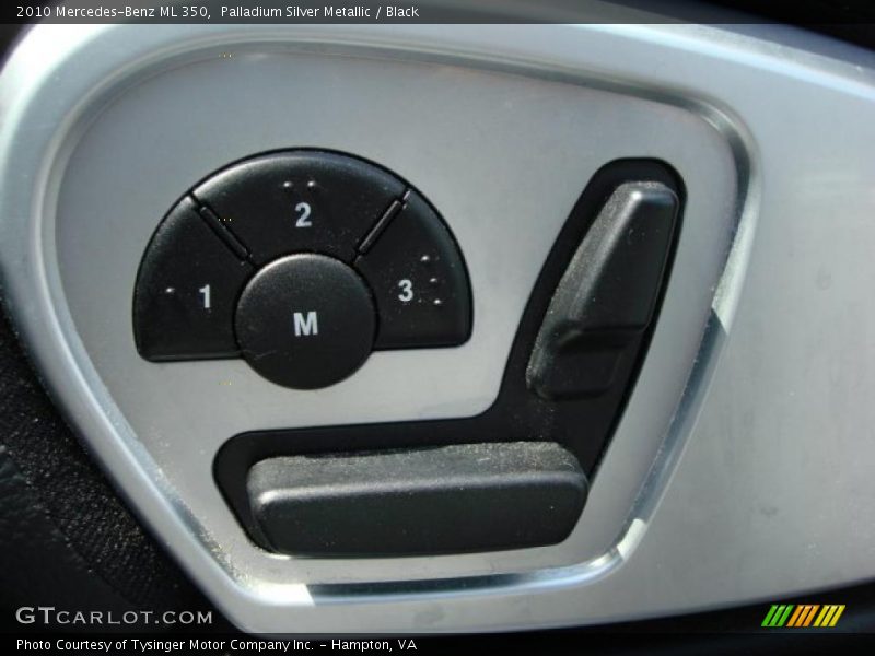 Palladium Silver Metallic / Black 2010 Mercedes-Benz ML 350