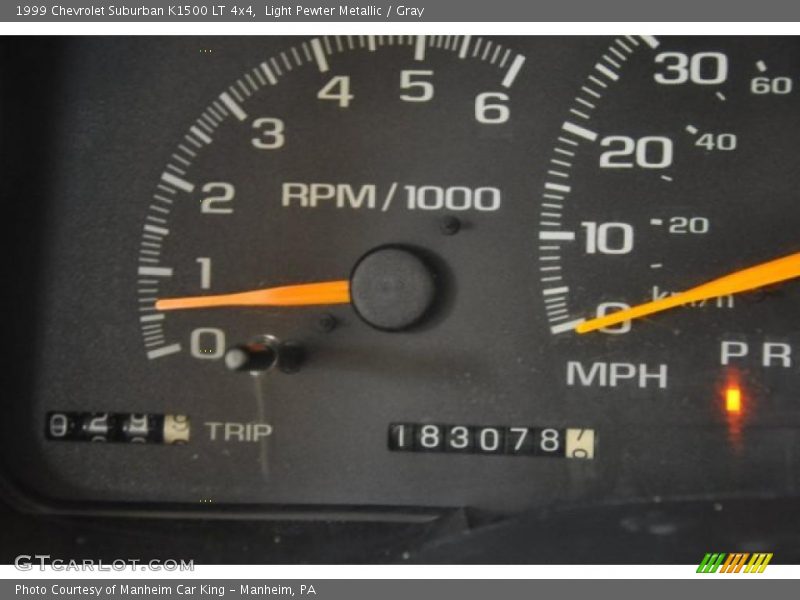 Light Pewter Metallic / Gray 1999 Chevrolet Suburban K1500 LT 4x4