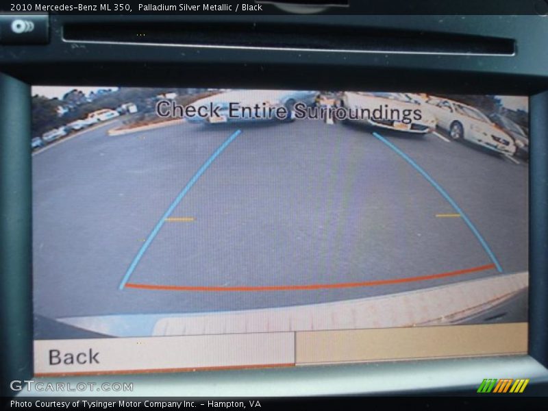 Palladium Silver Metallic / Black 2010 Mercedes-Benz ML 350