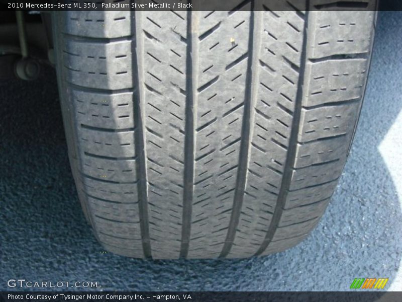 Palladium Silver Metallic / Black 2010 Mercedes-Benz ML 350