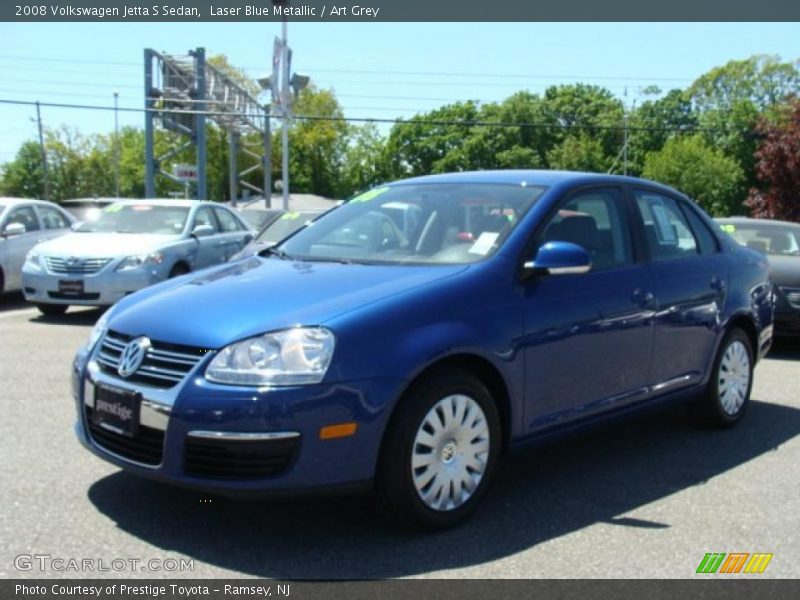 Laser Blue Metallic / Art Grey 2008 Volkswagen Jetta S Sedan