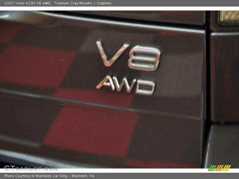 Titanium Gray Metallic / Graphite 2007 Volvo XC90 V8 AWD