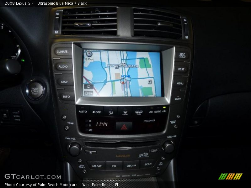 Ultrasonic Blue Mica / Black 2008 Lexus IS F