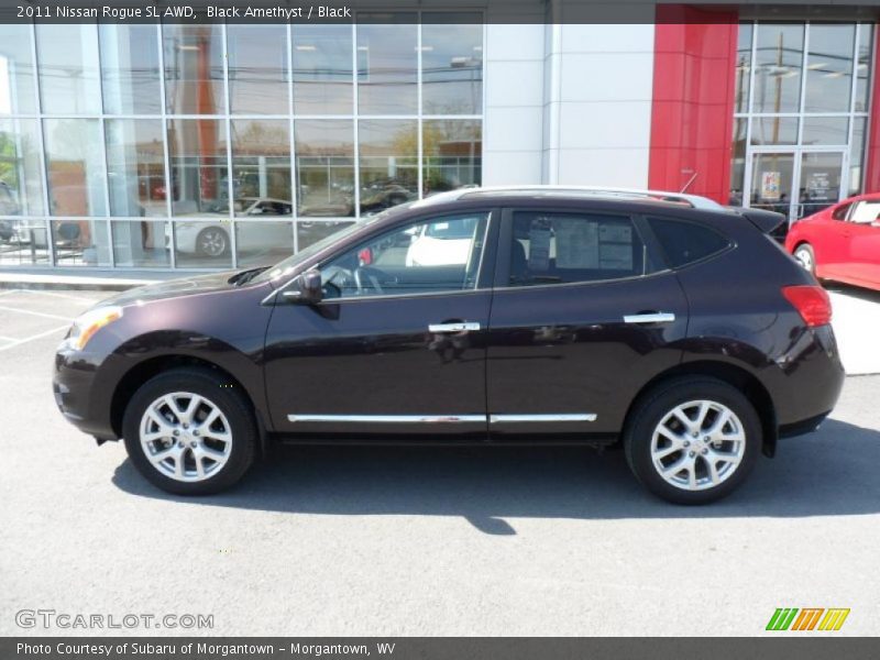 Black Amethyst / Black 2011 Nissan Rogue SL AWD